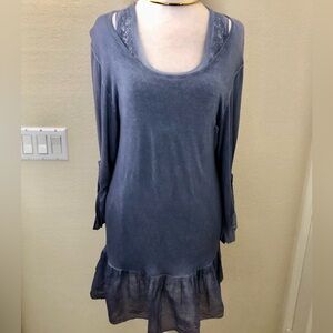 Scandal Italy Two Layer Vintage Washed Blue